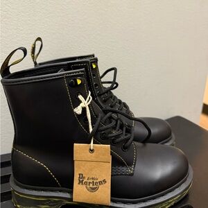 Dr. Martens marbled Sole Black Boots